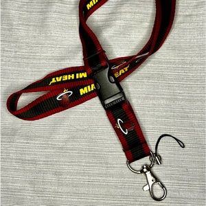 NWOT NBA MIAMI HEAT LANYARD